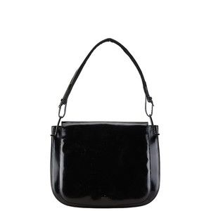 Gucci Patent One Shoulder Bag Black